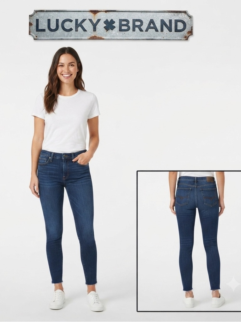 Lucky Brand Lolita Super Skinny Raw Hem Jeans 6/28